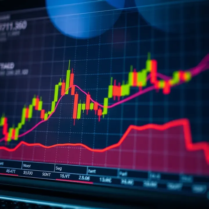 Graph displaying the interpretation of reverse flag and pole pattern indicating potential trend reversal