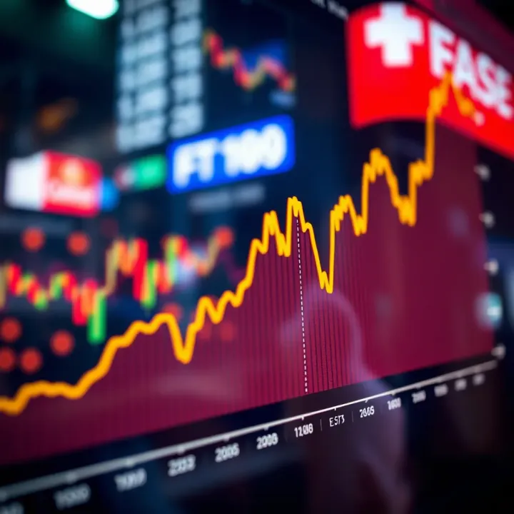 Graph depicting currency exchange rates influenced by global forex market competition