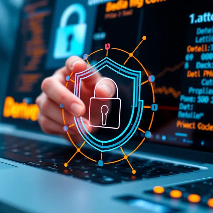 Security Features of Derive.com Illustration of secure data encryption and privacy protection symbolizing Derive.com's commitment to user security