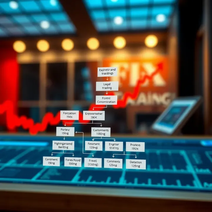 Diagram illustrating the structure and flow of Fortress FX Funding forex trading programmes