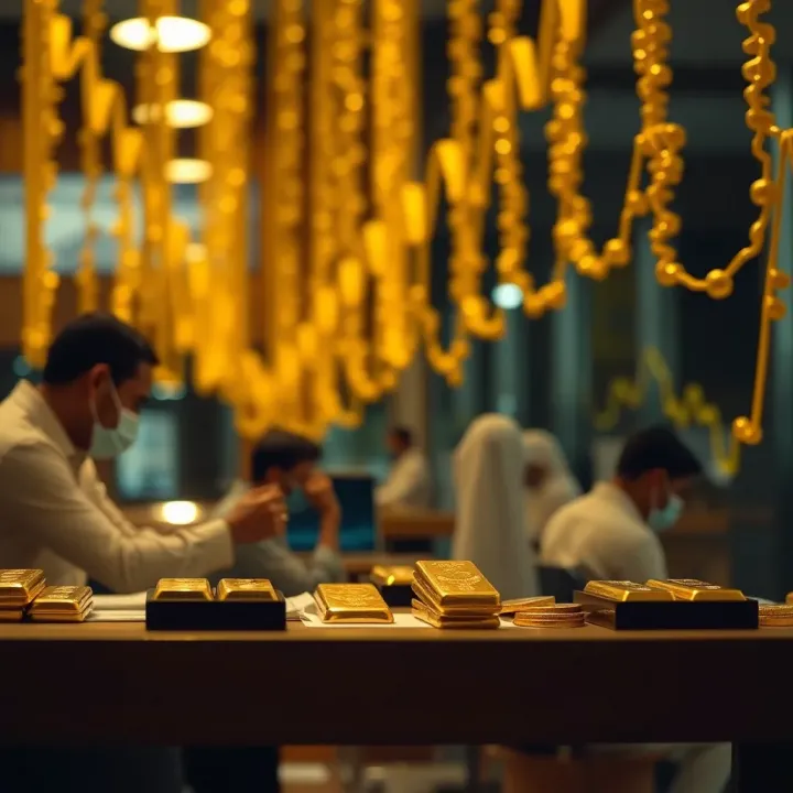 Illustration showing the flow of gold trading through over-the-counter channels in India