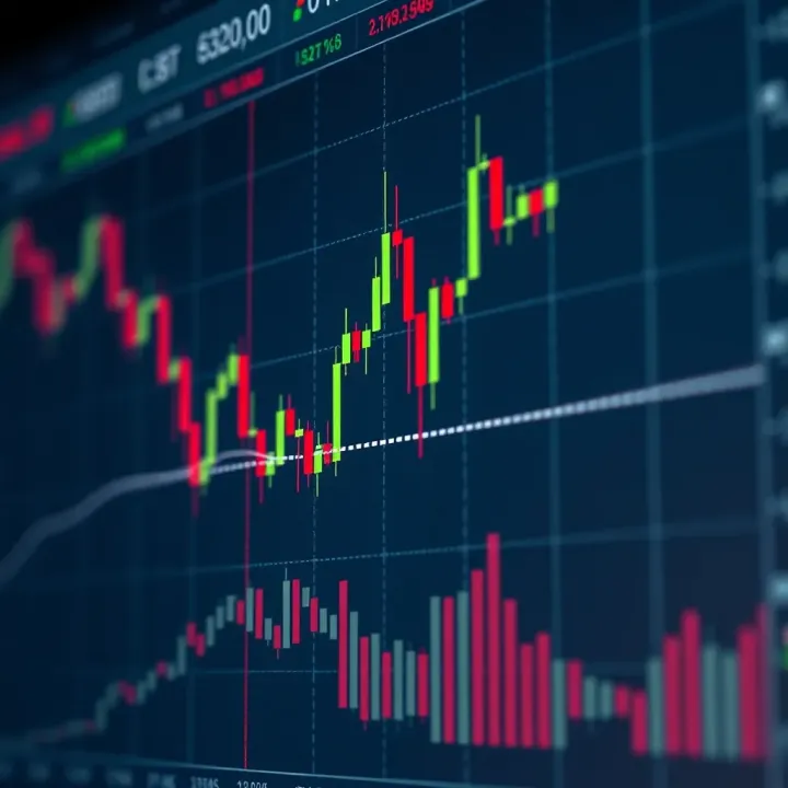 Chart displaying an inverted flag pattern indicating a potential bearish continuation in stock price movement