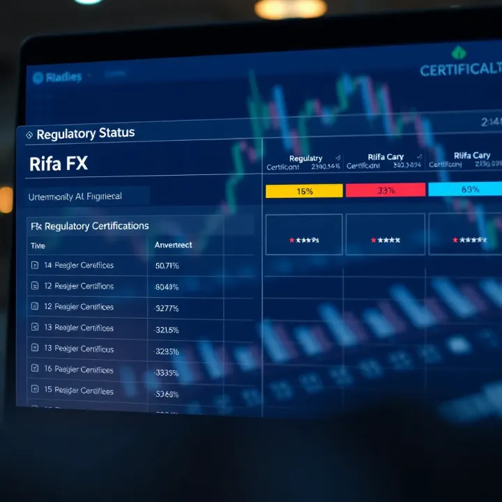 Graphical representation comparing Rifa FX regulatory certifications and user experience ratings