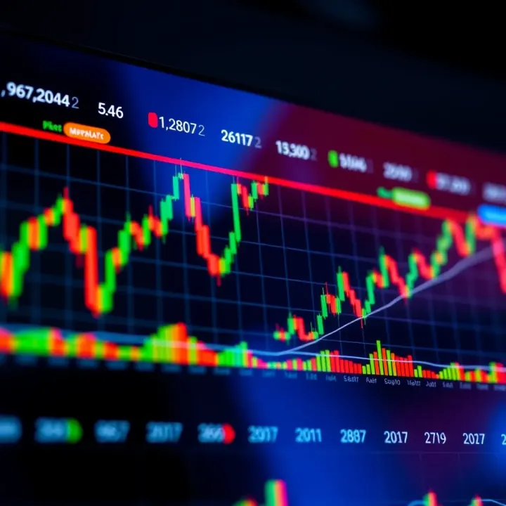 Chart showing bullish and bearish crypto trading patterns with trend lines and price movements